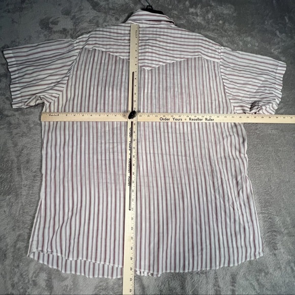 Vintage Wrangler Pearl Snap Button Down Shirt Men’s XXL White Western Shirt - Picture 7 of 8